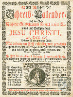 Der Neue Grätzerischer Schreib-Calender 1755