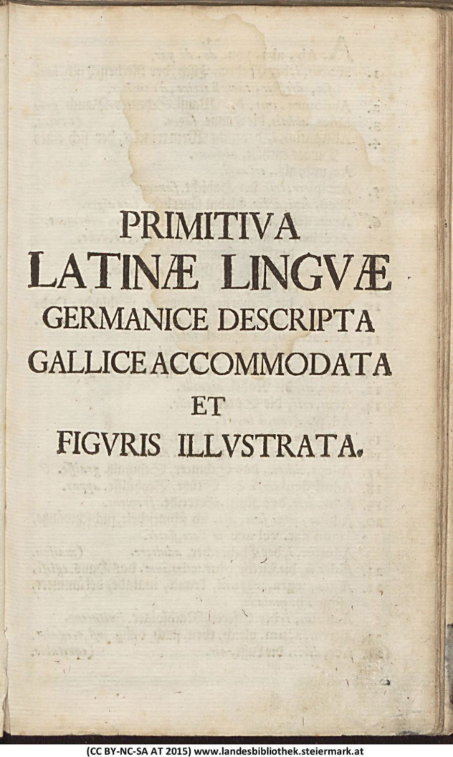 Lateinisches Wörterbuch - Primitiva Latinae Linguae