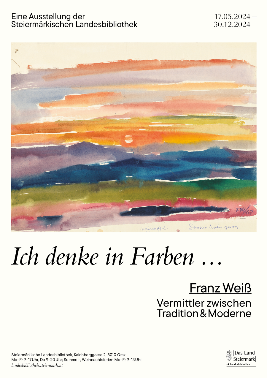 "Ich denke in Farben ..." - Franz Weiß © Land Steiermark