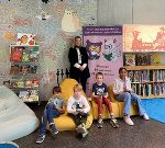 v.l.n.r.: Emil Holzinger, Ferdinand Tonsern, LB-Referentin Evelyn Wagner, Arthur Langer, Mila Racic.