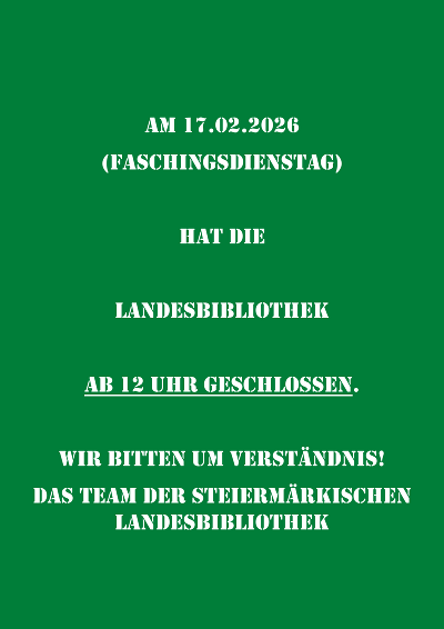 Öffnungszeiten Landesbibliothek © LB