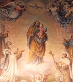 Ausschnitt Hochaltarbild Heiliger Josef, Karmel St. Josef in Graz