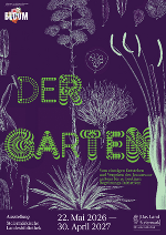 Ankündigung der Ausstellung der Landesbibliothek Steiermark vom 22. Mai 2026 bis 30. April 2027.