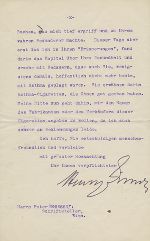 Brief Henry Simon an Peter Rosegger. Manchester, 10.01.1898.