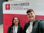 Abigail Kleedorfer und Patrick Novak bei der Biblicon in Berlin. 