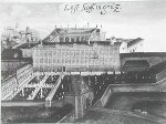 Lesliehof mit Garten und ehemaligem Neutor, Ölgemälde um 1800 © Österreichische Kunsttopographie Band LIII, 1911 Lesliehof mit Garten und ehemaligem Neutor, Ölgemälde um 1800