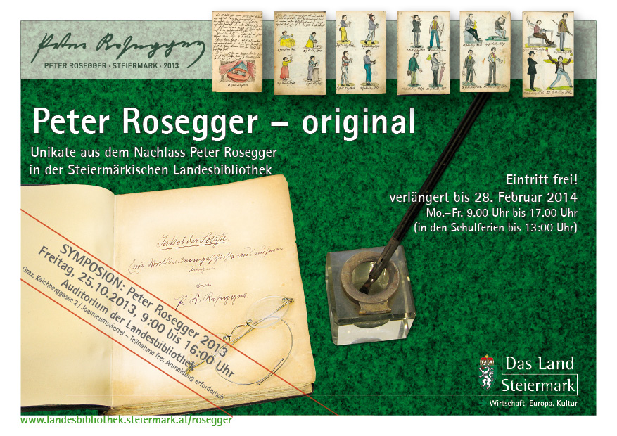 Symposium Peter Rosegger 2013 Landesbibliothek Land Steiermark