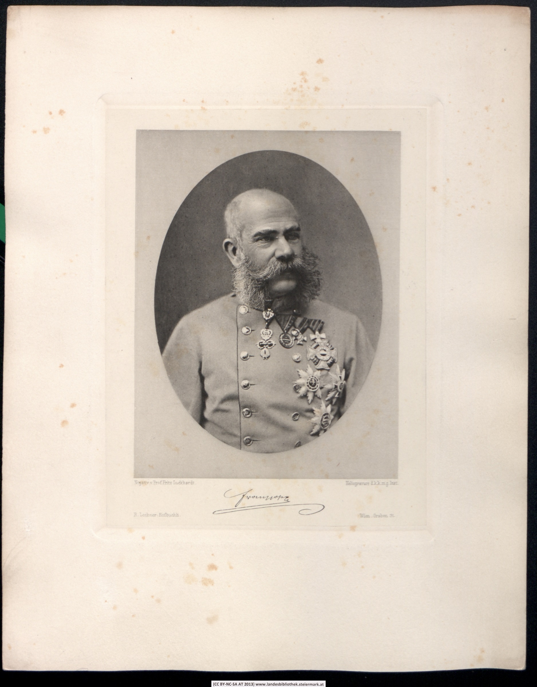 Zum 100 Todestag Kaiser Franz Josephs Landesbibliothek Land