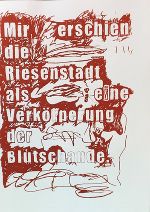Eine Seite aus dem Siebdruck-Buchobjekt 