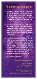 Teilnahmebedingungen sind hier erläutert. © LB Teilnahmebedingungen sind hier erläutert.