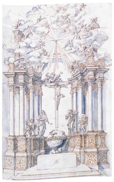 Mariazeller Altar - Skizze Erlach © LB