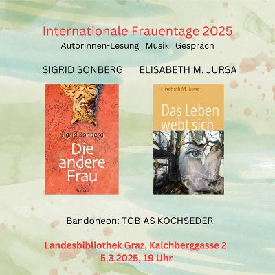 Einladung zur Buchpräsentation und Lesung mit Ingrid Sonberg und Elisabeth M. Jursa