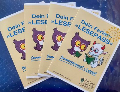 Der Lesepass 2025 - ab Ende Juni in der Steiermärkischen Landesbibliothek beim Entlehnteam zu erhalten.