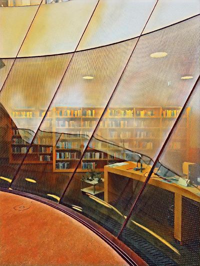 Blick aus dem Kegel auf das Innere der LB © LB (bearbeitet mit picsart)