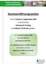 Sommeröffnungszeiten