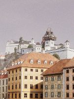 Digitale Rekonstruktion der Dreifaltigkeitssäule am Eingang der Sackstraße